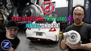 Another FI Twin Turbo Kit Install on a 370z [upl. by Kram80]