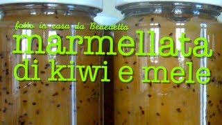 MARMELLATA DI KIWI E MELE FATTA IN CASA DA BENEDETTA [upl. by Hetti]