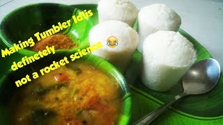 Tumbler Idlis  Udipi style Glass Idli Recipe  kanchipuram idli [upl. by Enilesor]