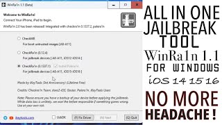 IPHONE Jailbreak Tool  WinRa1n 11 Window Jailbreak Tool 2023 Checkm8  No Bootable Usb [upl. by Peirce]