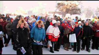 Demonstration mot gruvor på Jokkmokks marknad 2012 [upl. by Marra]