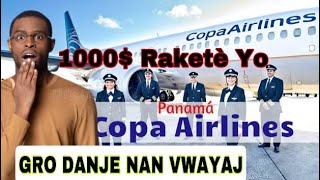 Vwayaj nan Copas Airlines gro danje moman 1000  Raketè yo ap mande [upl. by Spindell]