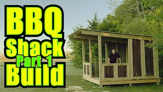 Building a BBQ Shack from Scratch StepbyStep Guide  Part 1 [upl. by Strawn526]