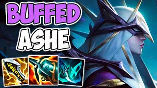 AMAZING CHALLENGER GAMEPLAY WITH BUFFED ASHE  CHALLENGER ASHE ADC GAMEPLAY  Patch 1218 [upl. by Ladew]