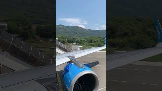 BEAUTIFUL VIEW TIVAT AIRPORT SERBIA🌅🏞️😍🌷 travel youtubeshorts trending shorts viralvideo [upl. by Nithsa373]