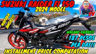 SUZUKI RAIDER FI 150 2024  PRICE UPDATE  INSTALLMENT [upl. by Sindee72]