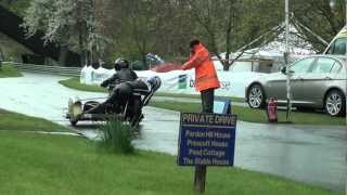 PRESCOTT BIKE FESTIVAL HILL CLIMB SIDECAR ON THE START LINE IN THE RAIN a [upl. by Simons]