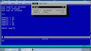 QBasic Tutorial 15  Arrays  QB64 [upl. by Ihsar]