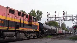 CPKC CP 236 with KCS 4846 and 4790 mid DPU passing Osler [upl. by Serena976]