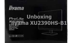 iiyama XU2390HSB1  unboxing [upl. by Nollid]