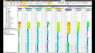 Porosity mapping using well logs in PetrelEN [upl. by Ateuqram]