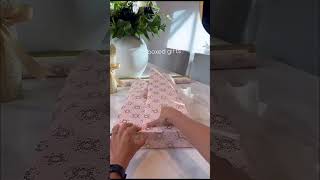 How to wrap gift how shortvideo gift giftwrapping giftideas wrapping diy tutorial howto [upl. by Schwitzer683]