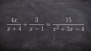 Find the solution to a rational equations and label extraneous solutions [upl. by Lednam891]