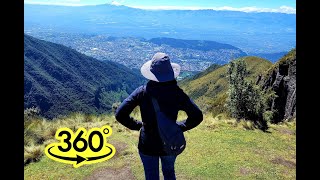 360° Video VR  Hiking on Pichincha Volcano Ecuador Teleférico Quito [upl. by Sandye30]