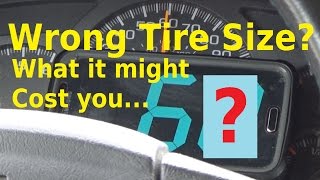 Wrong Tire Size  What Does it Mean  Automotive Education [upl. by Nerraj]