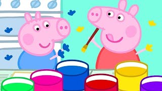 Schilderen Met Handen En Aardappelen  Tekenfilm  Peppa Pig Nederlands Compilatie Nieuwe [upl. by Azaleah716]