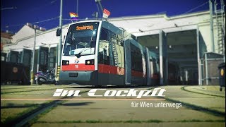 Im Cockpit Straßenbahn quotULFquot der Wiener Linien [upl. by Attelrac148]