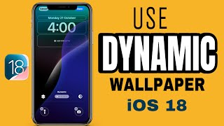 How to Use Dynamic Wallpapers on iPhone iOS 18  Customize Your Home Screen iPhone [upl. by Ethben428]