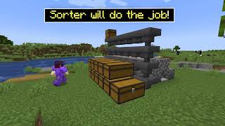 EASY AUTOMATIC Sorting System Auto Sorter in Minecraft 1 21 FOR ANY WORLD [upl. by Zildjian756]