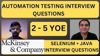 Mckinsey Testing Interview Experience  Real Time Interview Questions and Answers [upl. by Ahsiliw]