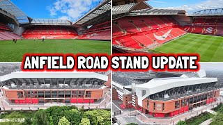 NEW SEASONS NEW STAND Anfield Road Stand Update Final Looks of New Stand in Anfield Stadium [upl. by Cannice]