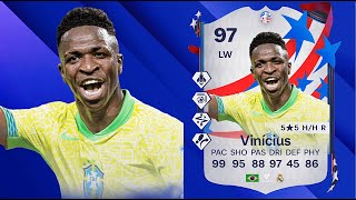 FC 24 VINICIUS JR 97 PLAYER REVIEW I FC 24 ULTIMATE TEAM [upl. by Aurore]