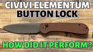 Civivi Elementum Button lock the Best one yet Review amp Testing [upl. by Wetzell]