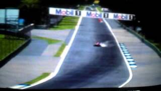 EA PS2 F1 Career Challenge Zanardi huge crash [upl. by Sam]