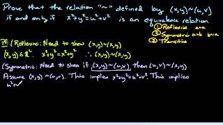 Equivalence Relations in the Cartesian Plane [upl. by Rodgers]