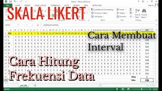 CARA MENGOLAH DATA  SKALA LIKERT  INTERVAL [upl. by Deedee]