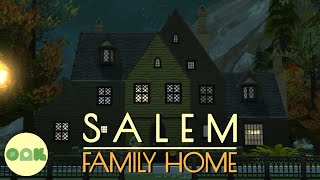 🧙‍♂️ SALEM FAMILY HOME  Sims 4 Speed build [upl. by Aikemal697]