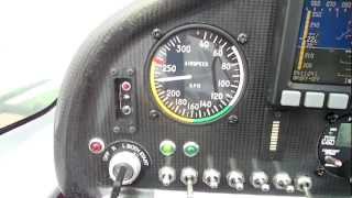 PROMECC SPARVIERO ROTAX 912S CRUISE SPEED 75 POWER MAP 27 RPM 5000 230 KMh IAS 226 KMh DYNON mov [upl. by Spieler50]