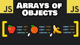 JavaScript ARRAYS of OBJECTS are easy 🍎 [upl. by Bone]