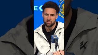 Klay Thompson shares some heartfelt thoughts after a conversation he had with Steve Kerr [upl. by Jamin]