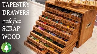 Decorative Drawers for Tapestry Threads Made From Scrap [upl. by Schwartz]