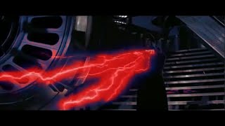 Luke vs Palpatine but Palpatine has red lightning [upl. by Eneryt]