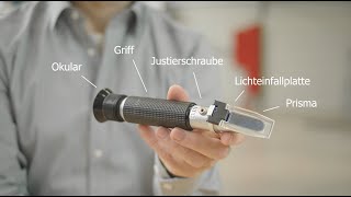 Emulsionsmessung mit dem Handrefraktometer [upl. by Icul469]