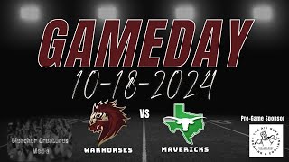 Devine Warhorses Vs Pearsall Mavericks101824 [upl. by Eiddam]