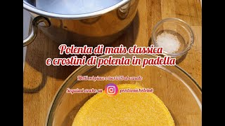 Polenta classica e crostini di polenta ripassati [upl. by Ainud559]