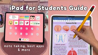 iPad for Students ✏️ note taking best apps tips amp accessories [upl. by Irehs]