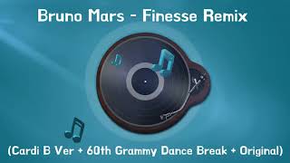 Bruno Mars  Finesse Remix Cardi B Ver  60th Grammy Dance Break  Original [upl. by Thane721]