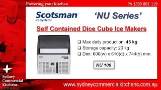 SCOTSMAN  NU Series  Self Contained Dice Cube Ice Makers [upl. by Nylsirhc293]