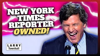 Tucker Carlson NUKES New York Times Reporter With SCATHING Reply [upl. by Aikcin]