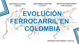 Evolución Ferrocarriles en Colombia [upl. by Estele]