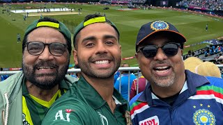 I Took My Pakistani Dad amp Indian FIL to the Pak vs India Cricket Match [upl. by Anialam172]