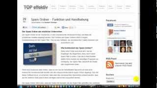 Spam Ordner  Funktion und Handhabung [upl. by Anivlis]