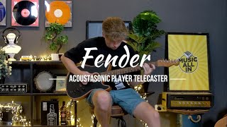 Soundbite Fender Acoustasonic Player Telecaster  Music All In [upl. by Benedetta826]