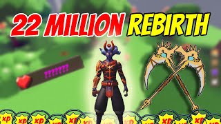 LEVEL 22 MILLION REBIRTH  Im officially a PRO  Roblox Giant Simulator [upl. by Ahsata]