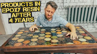 What happens to products in epoxy resin over 4 years [upl. by Anivid]