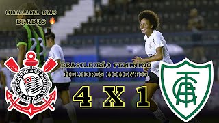 Corinthians 4 x 1 AméricaMG  Melhores Momentos  Brasileirão Feminino 2024 [upl. by Gennie269]